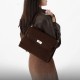 Autumn Winter New Suede Genuine Leather Kelly Bag - Trendy Versatile Crossbody, Large Capacity Top-Handle