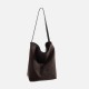 Autumn Winter New High-Quality Suede Bag - Large Capacity Bucket Tote, Versatile Work Bag