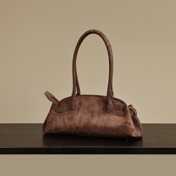 2025 Autumn Winter New Suede Leather Tote Bag - Niche Design High-End Women's Underarm & Top-Handle Bag