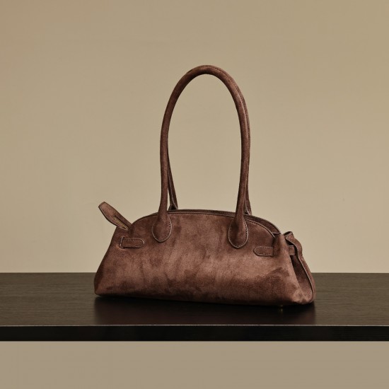 2025 Autumn Winter New Suede Leather Tote Bag - Niche Design High-End Women's Underarm & Top-Handle Bag