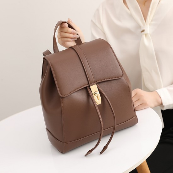 Hot-Selling Backpack - New Fashion Lightweight Genuine Leather Bag for Women, College Student Travel Large Capacity Bag