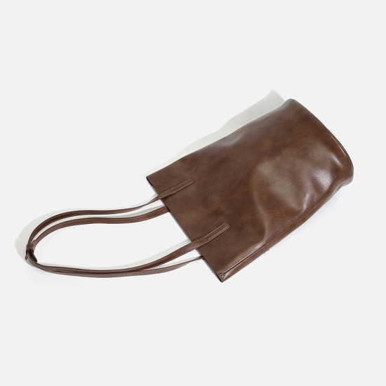 Autumn Winter New Niche Slouchy Bucket Bag - Large Capacity "Mallard" Style Underarm & Tote Bag