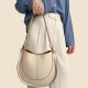 2025 Autumn New Soft Leather Niche Luxury Bag - Large Capacity Saddle Bag, Single Shoulder & Crossbody Bucket Bag
