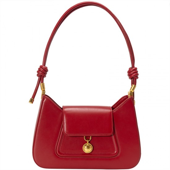 New Red Zodiac Year Bag for Women - High-Quality Cowhide Crossbody & Top-Handle Bag, Bridal Gift