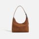 Autumn Winter New Large Capacity Women's Bag - Versatile Casual Suede Retro Crossbody Bucket Bag