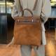 2025 New Trendy Retro Suede Backpack - Niche Large Capacity Multi-Functional Work Bag for Women
