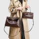 High-End Casual Messenger Bag - 2025 New Large Capacity Women's Top-Handle Bag, Retro Minimalist Crossbody