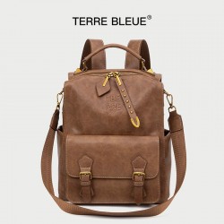 2025 New Vintage British Style Backpack for Women - Minimalist Fashion School Bag, Trendy Travel Bag for College Students