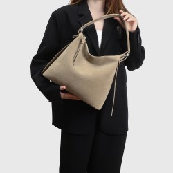 2025 New Suede Leather Hobo Bag - Fashion Large Capacity Commuter Crossbody & Tote Bag for Women