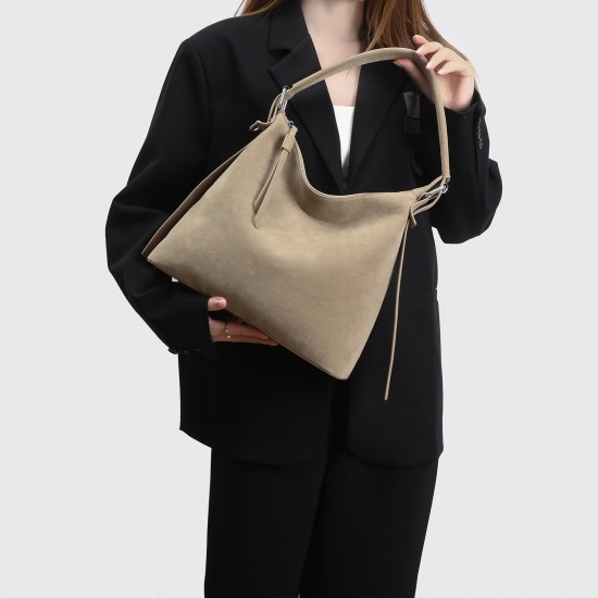 2025 New Suede Leather Hobo Bag - Fashion Large Capacity Commuter Crossbody & Tote Bag for Women