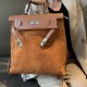 2025 New Trendy Retro Suede Backpack - Niche Large Capacity Multi-Functional Work Bag for Women